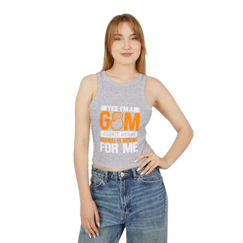 Bold Moves GYM Micro Rib Tank Top - Image 3