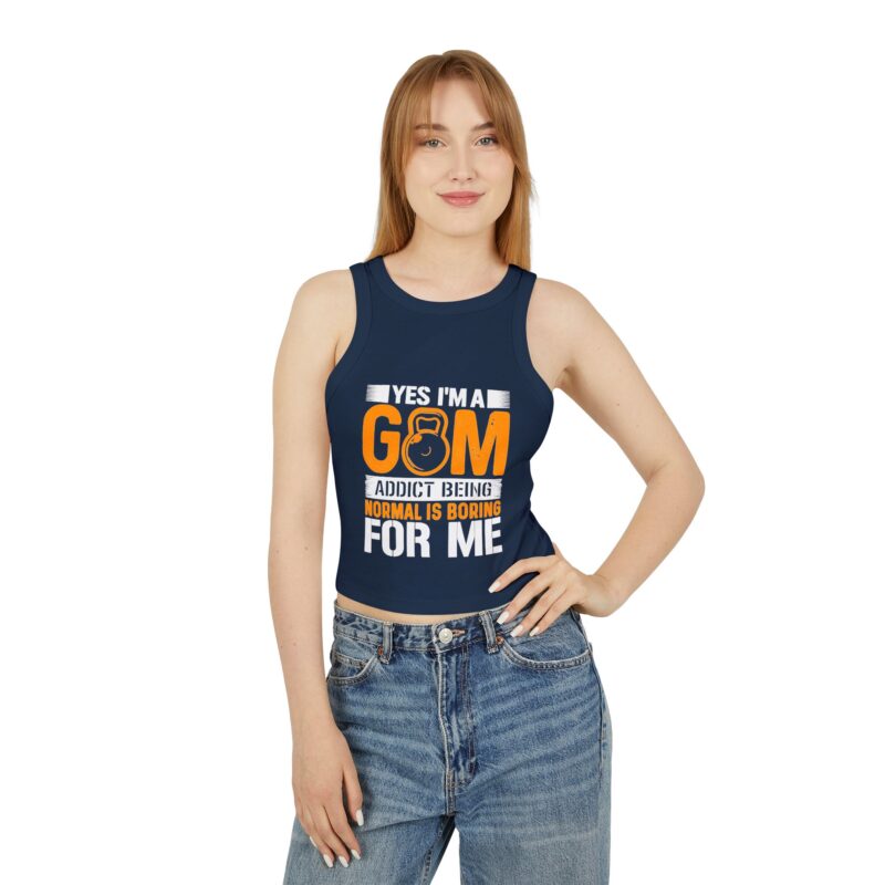 Bold Moves GYM Micro Rib Tank Top - Image 4